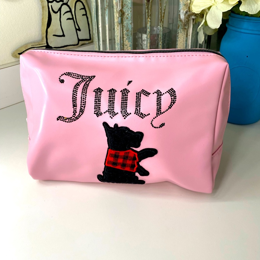 Juicy Couture Scottie Dog Patch Cosmetic Bag